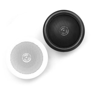 Waterproof Black and White Through Panel Speakers 4 Inch